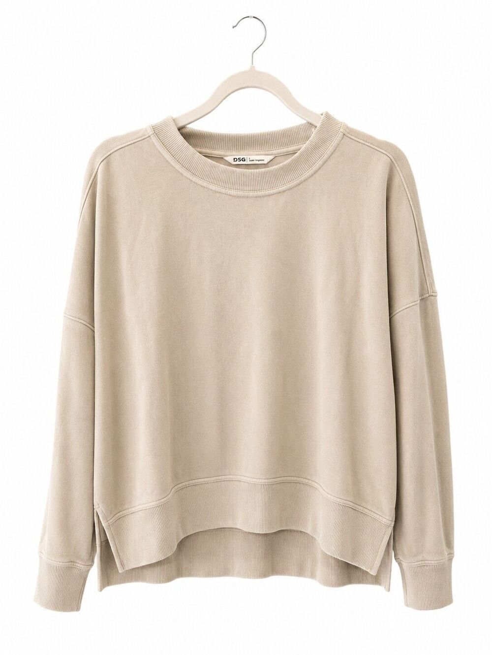 DSG Women's Large Soft Beige Crewneck Sweatshirt